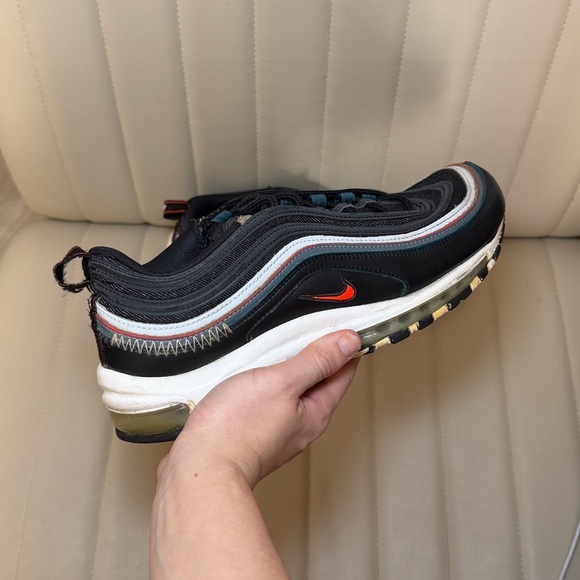 Nike Air Max 97 Se Alter & Reveal Black-Bright Crimson Mens Sz 10